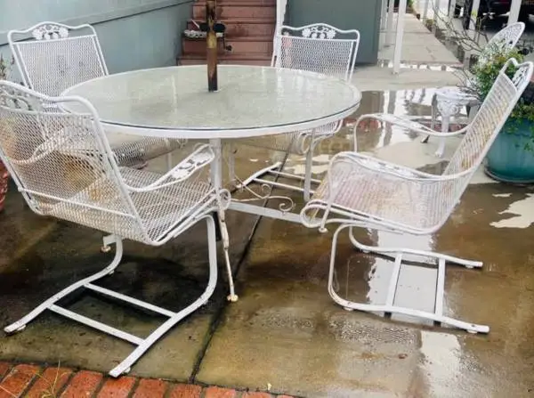 Vintage Woodard Outdoor Dining Set