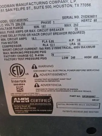 Unidad de aire acondicionado