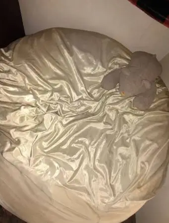 XL gold color beanbag