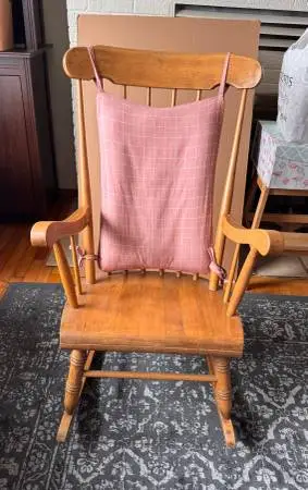 Natural Wood Rocking Chair