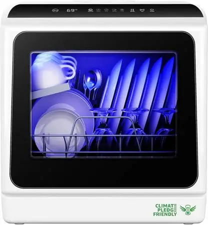 EUHOMY PORTABLE COUNTERTOP  MINI DISHWASHER DW001-5WH-USZX