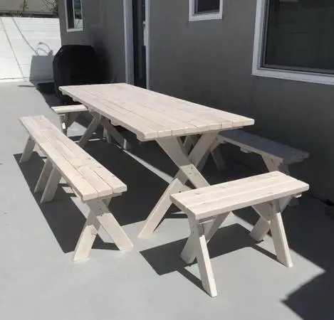 Picnic tables brand new handmade patio furniture solid wood
