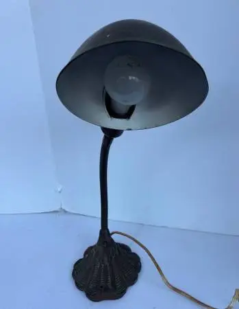 Vintage Art Deco Gooseneck Desk Lamp (#1) 18”