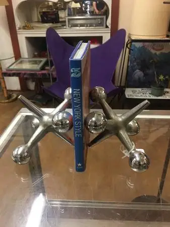Vintage Mid Century Modern Jacks Bookends