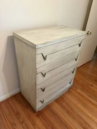 Vintage Highboy Wood Dresser