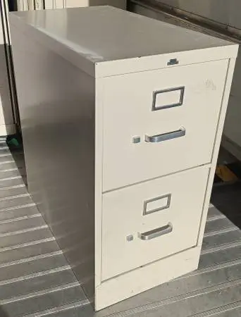 HON,2-Drawer,Letter-Size File Cabinet,Putty,Hanger Rails,File Follower