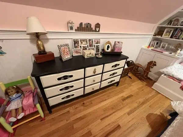 Beautiful Hand Painted 9 Drawer Dresser