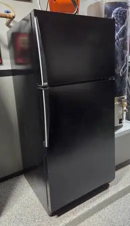 Black refrigerator