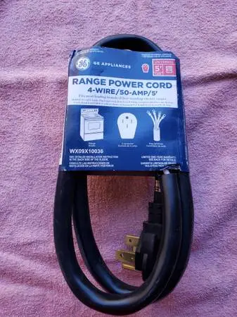 New 220 Electric Range 4-Wire Power Cord