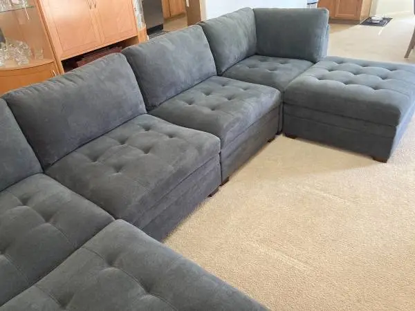 Thomasville Tisdale Modular Sectional 6-piece Dark Gray w Ottoman