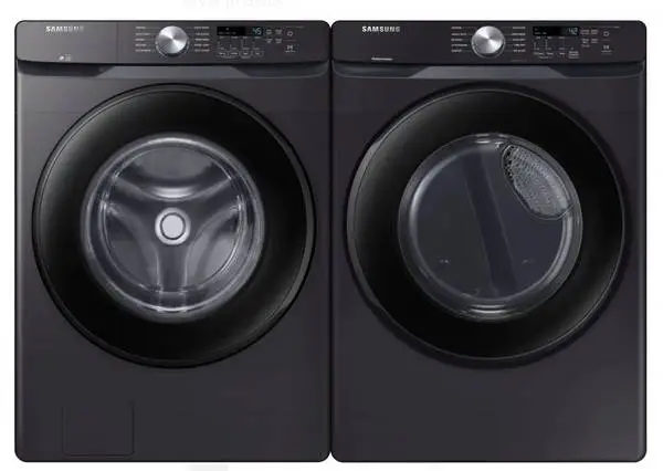 Samsung Bespoke Front Load Washer, Gas Dryer Laundry Brushed Black New
