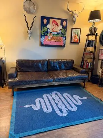 Rustic Leather Man Couch *Delivery*