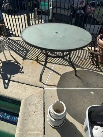 Outdoor Glass Table