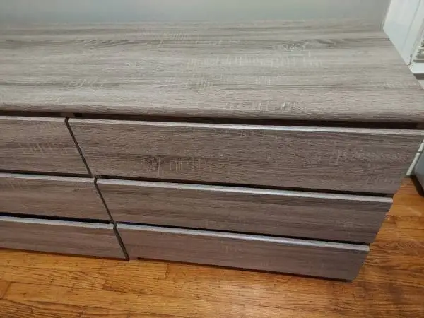 IKEA MALM 6 drawer double dresser, grayish brown