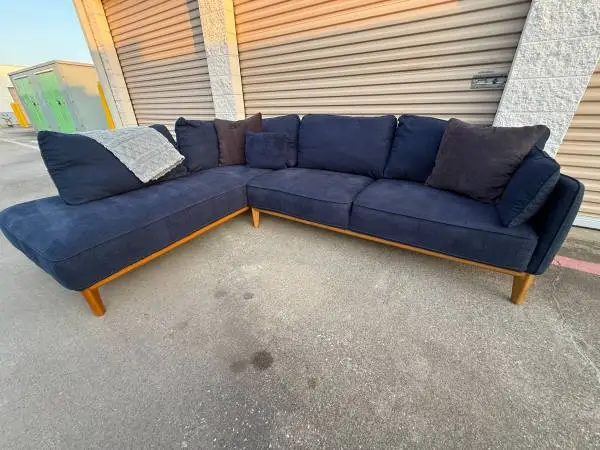 Navy Blue Sectional Couch - FREE Delivery