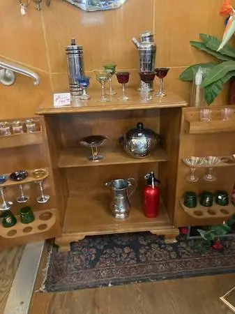 COOL MID CENTURY COCKTAIL BAR CABINET - VERY COOL