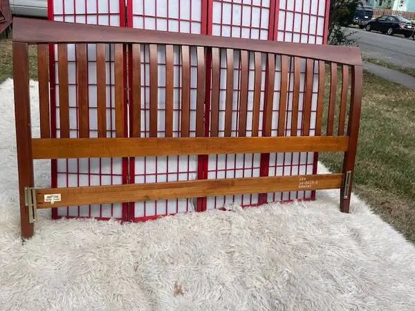 Vintage Ethan Allen cherry king size headboard