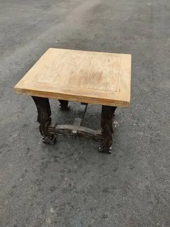 Vintage Wooden Side Table For Sale (28x25x24)