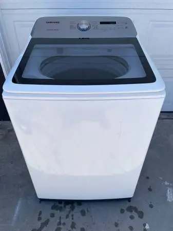 White samsung washer
