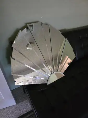 Chinese fan shape mirror