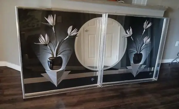 RARE ART DECO JON GILMORE 3D SHADOWBOX WALL ART