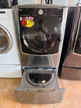 Used Graphite Steel Tall LG Washer