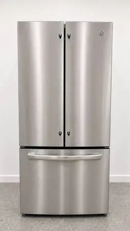 Brand new 33-in GE french door refrigerator with water dispenser and ice maker