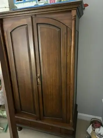 Vintage Wood Armoire
