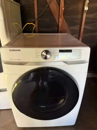 White samsung gas dryer