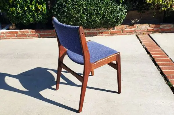 FOUR vintage Erik Buch Walnut Danish dining chairs