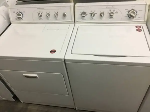 Kitchenaid super capacity plus washer and dryer set