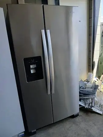 Whirlpool stainless steel 27 cu ft refrigerator