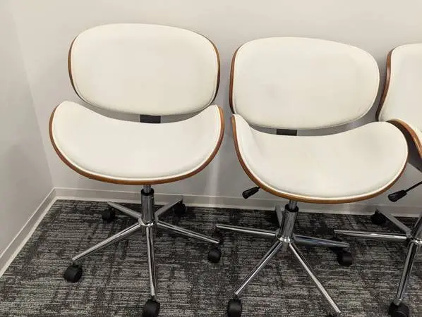 Modern Executive Conference Chairs (8) – Bentwood Walnut