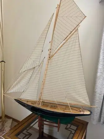 Large Wooden Boat decor