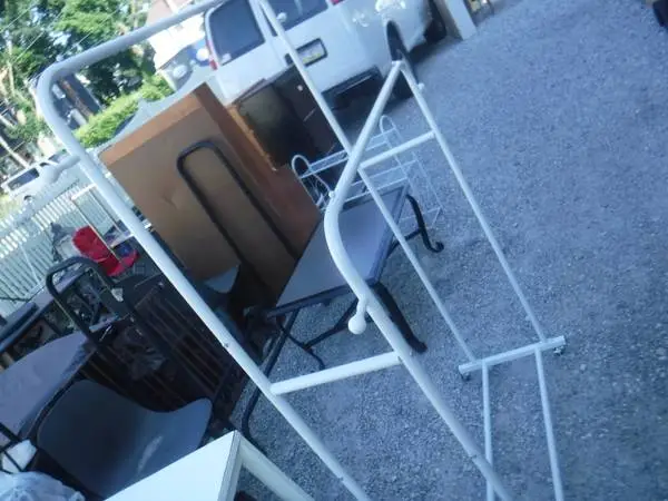 Two Tier Metal Clothing Rack
