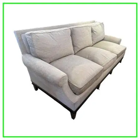 Bench Crafted Bespoke Twill Sofa, Heathered Taupe. Estimated Cost: $14