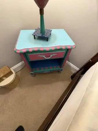Hand Painted End Table / Nightstand