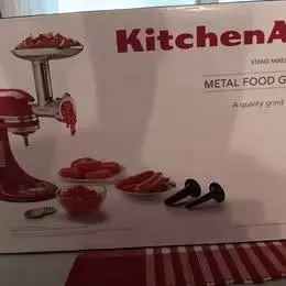 KitchenAid metal meat grinding attachment