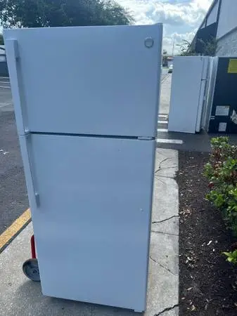 White top and bottom refrigerator.