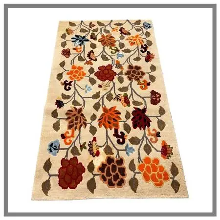 3ft 2in X 5ft 9in Tibetan Refugee Darjeeling Area Rug