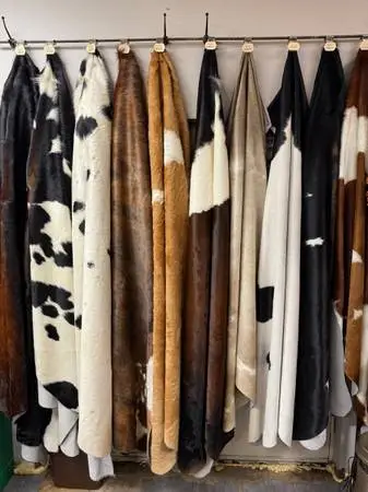 ♦ LARGE Cowhide Rug Leather Throw New MULTIPLE COLORS $145-155♦