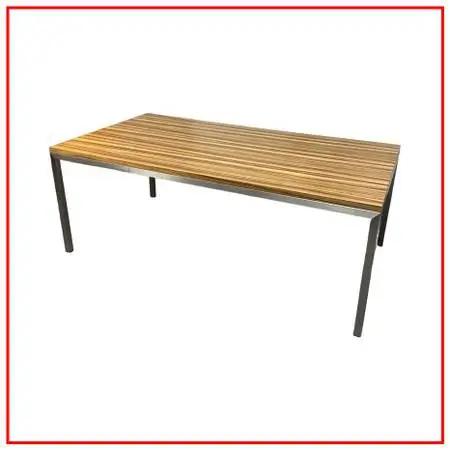 Room & Board Parsons Zebrawood Dining Table