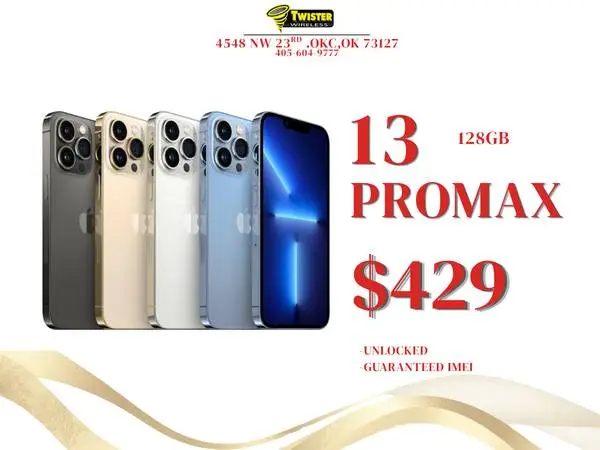 iPhone 13 Pro Max 128GB - Unlocked - Twister Wireless OKC