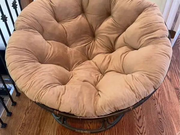Pier 1 Imports Wicker Papasan Chair with Super Soft Thick Cushion