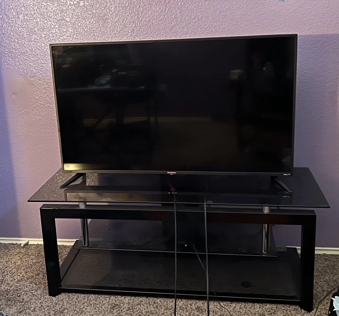 tv with tv stand