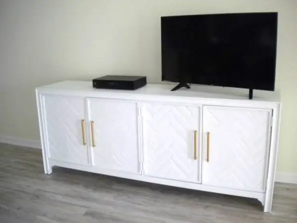 LARGE WOOD CABINET- 6 1/2 FT LONG