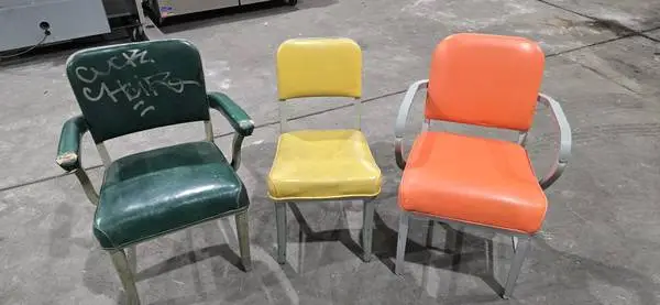3 - Mid Century Modern Chromcraft Industrial Tanker Chairs