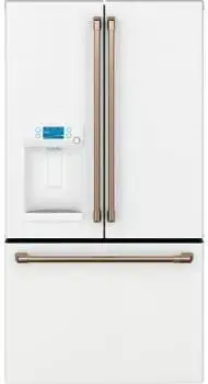 CAFE 36 MATTE WHITE FRENCH 3 DOOR FRIDGE (OUT OF BOX)
