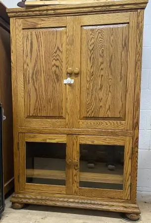 VINTAGE OAK TV CABINET