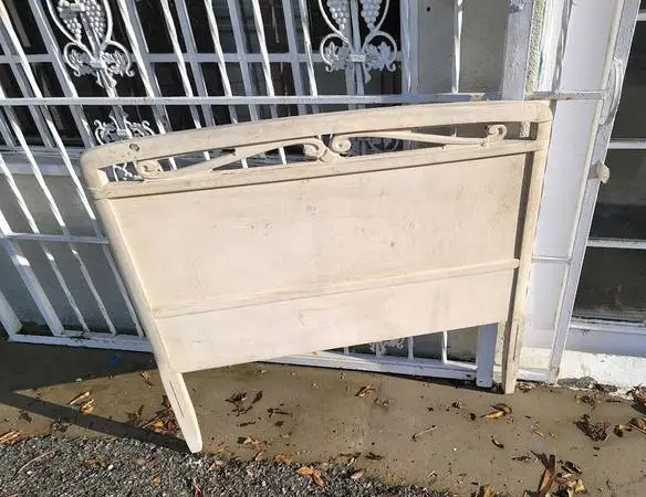 SALE antique 1920s twin bed headboard art nouveau